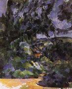 Paul Cezanne blue landscape oil painting reproduction